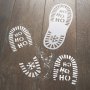 Jultomtens fotsp�r - Stencil