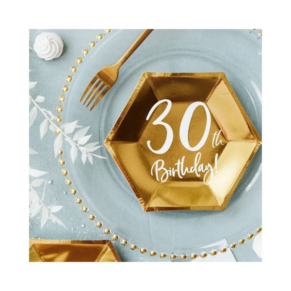 Pappersassietter 30 �r Guld