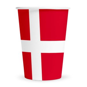 Pappmuggar - Danmark - 210 ml - 8-pack