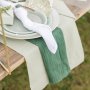 Bordsl�pare i tyg - Gr�n - 30 cm x 3 m
