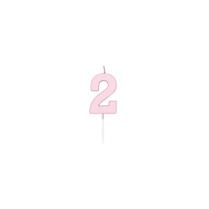 T�rtljus - Pastell Rosa - 4,5 cm - Siffra 2