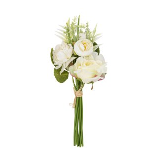 Konstgjord bukett - Creme - 33 cm
