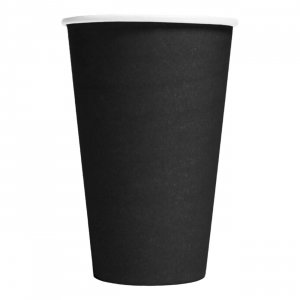 Pappmuggar Svarta 350ml - 10-pack