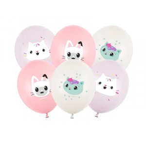 Pastellballonger - Gabby's Dollhouse - 6-pack Pastellballonger - Gabby's Dollhouse - 6-pack