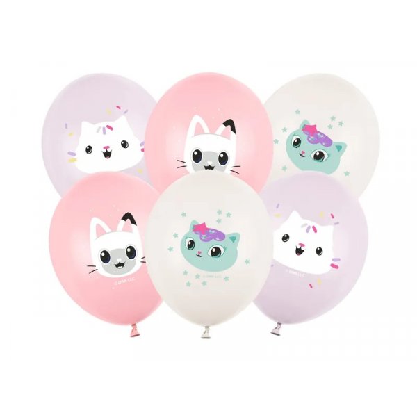 Pastellballonger - Gabby\\\'s Dollhouse - 6-pack