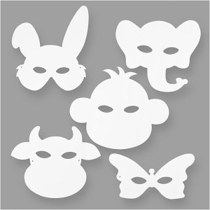 Kalasmasker - DIY - Animals - 16-pack