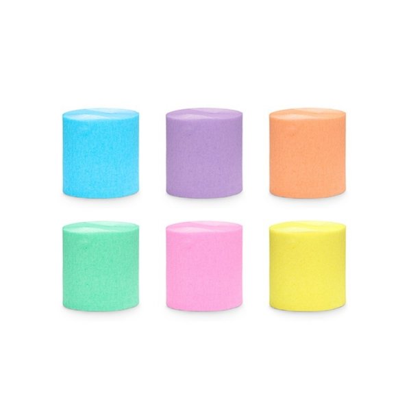 Kr�ppband Pastell, 6 pack