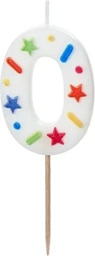 Sifferljus - Sprinkles - 0 - Tårtljus, Tårtdekorationer till kalas