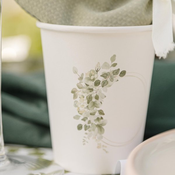 Pappmuggar - Blommor - 8-pack Pappmuggar - Blommor - 8-pack