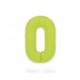 Ballongsiffra - Neon Gr�n - 86 cm - Siffra: 0
