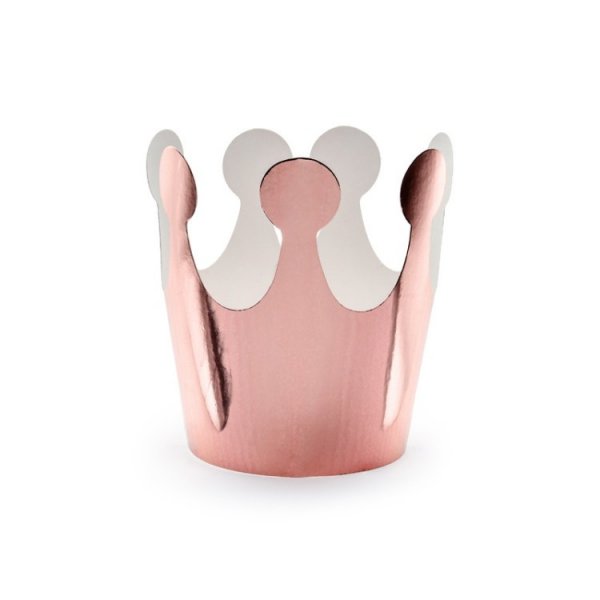Party Krona Ros�guld 6-pack