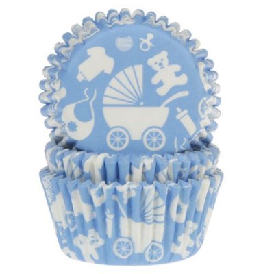Muffinsformar - Baby - Ljusblå - 50-pack