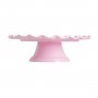 T�rtfat med v�gig kant, rosa