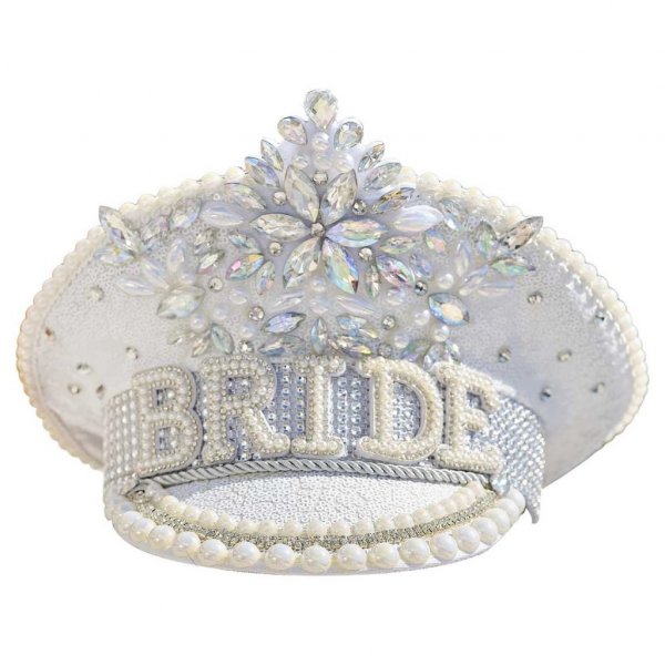 Skärmmössa - BRIDE - Strass/Pärlor Skärmmössa - BRIDE - Strass/Pärlor