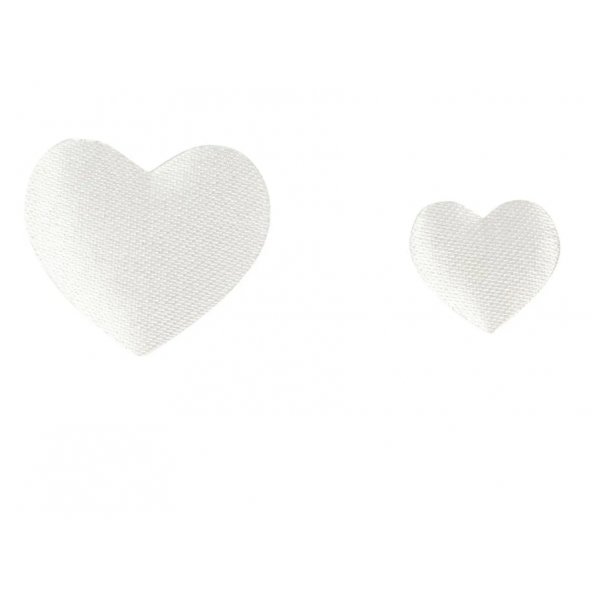 Satinhjrtan - Vit - 70 st