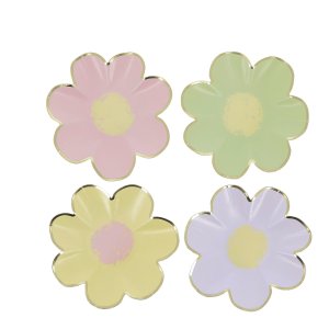 Sm� papptallrikar - Blommor - 8-pack