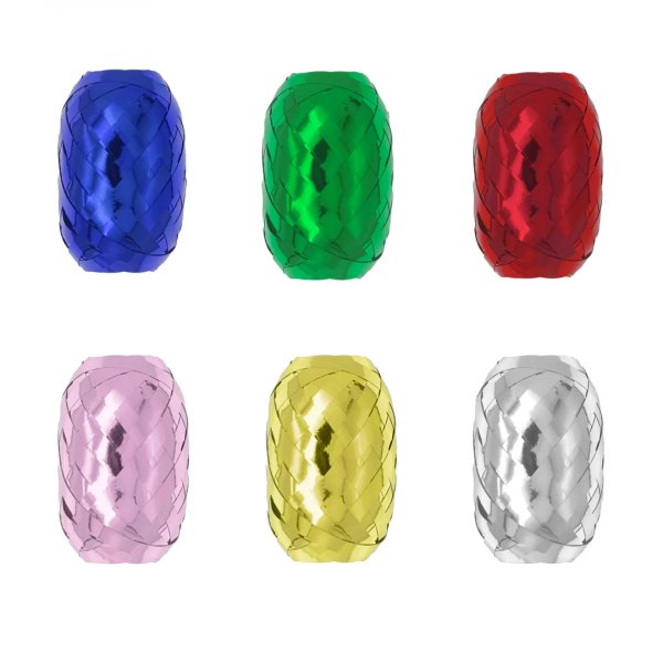 Paketsnre/Ballongsnre - Set - 6 x 10 m - Metallic