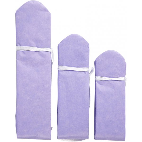 Papperspompomer - lila - Dia. 20+24+30 cm - 3 st Papperspompomer - lila - Dia. 20+24+30 cm - 3 st