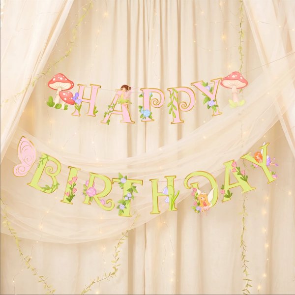 Girlang - Fairy / �lva - Happy Birthday - 210x22 cm