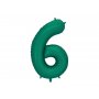 Sifferballong - Bottle Green - 86 cm - Siffra: 6