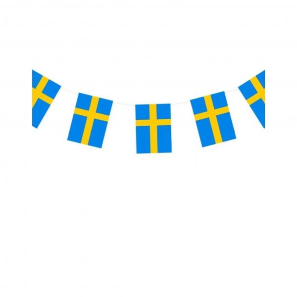 Girlang - Svenska flaggan - 4 meter