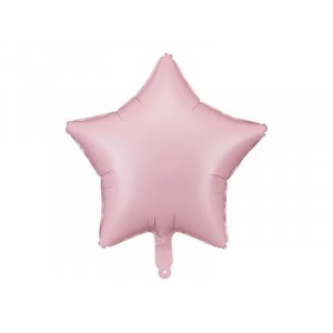 Folieballong - Stj�rna - Matt rosa - 48 cm