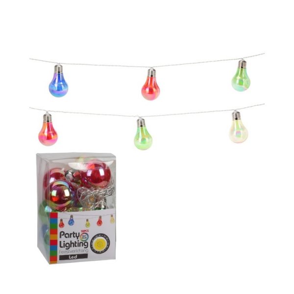LED Belysningsslinga med f�rgade lampor