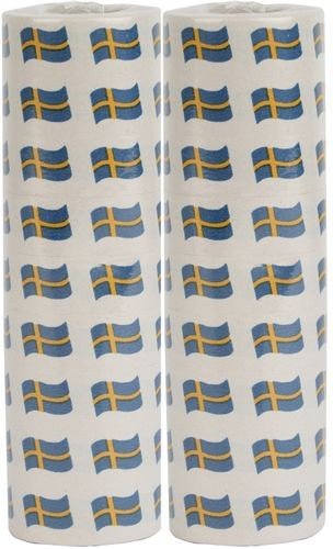 Serpentiner - Svenska flaggan - 2-pack
