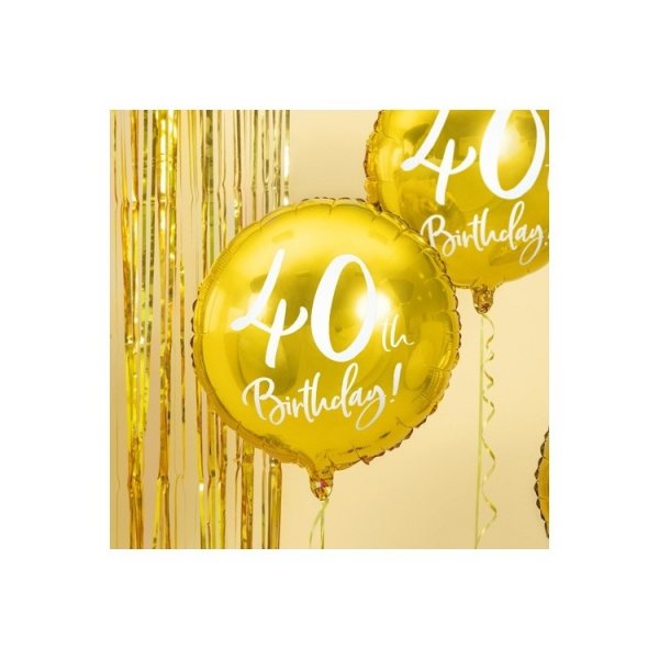 Folieballong Guld 40 �r