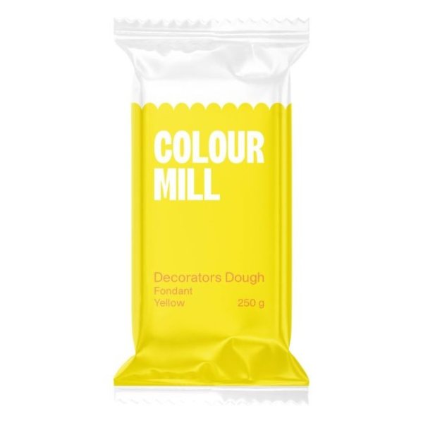 Sugarpaste/Sockerpasta Decorators Dough - Yellow - Colour Mill - 250 g