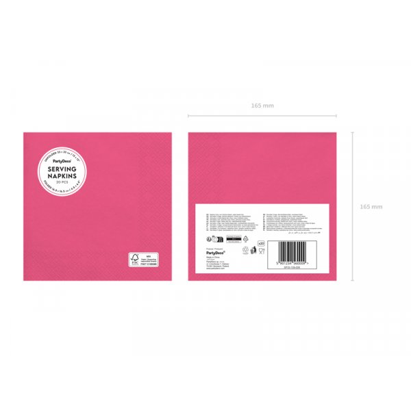 Servetter - M�rkrosa