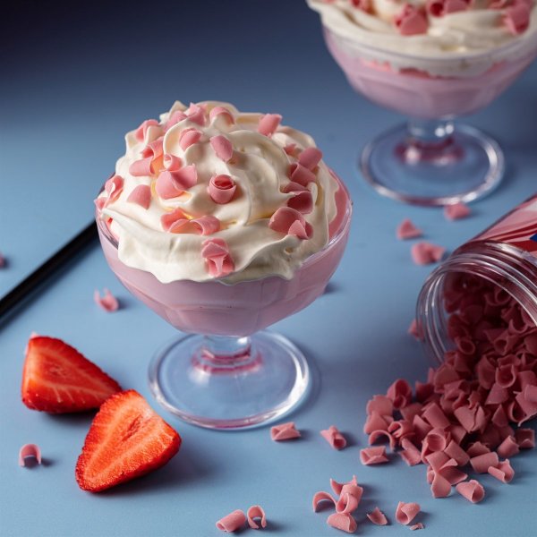 Belgiska chokladspn - Rosa m jordgubbssmak - PME - 85 g