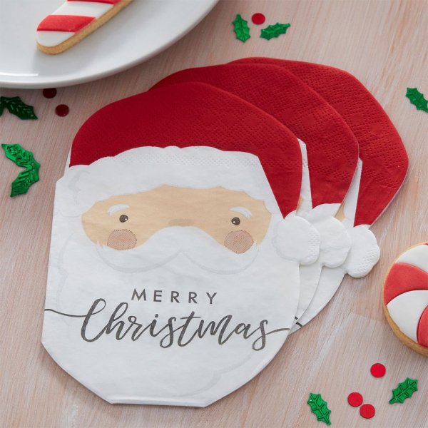 Servetter - Silly Santa - Merry Christmas - 16-pack