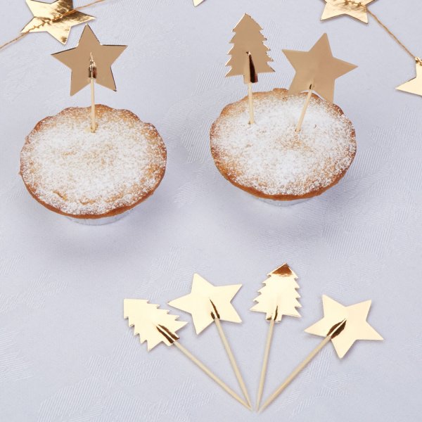 Cake Picks - Dazzling Christmas - 20-pack