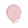 Papptallrikar - Ballong - Rosa - 12-pack