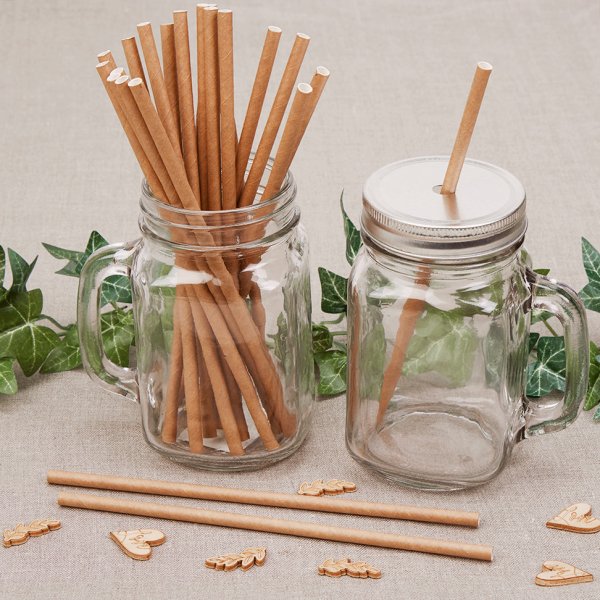 Sugrör - Kraft - 25-pack Sugrör - Kraft - 25-pack