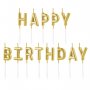 Fdelsedagsljus - \\\"Happy Birthday\\\" - Guld