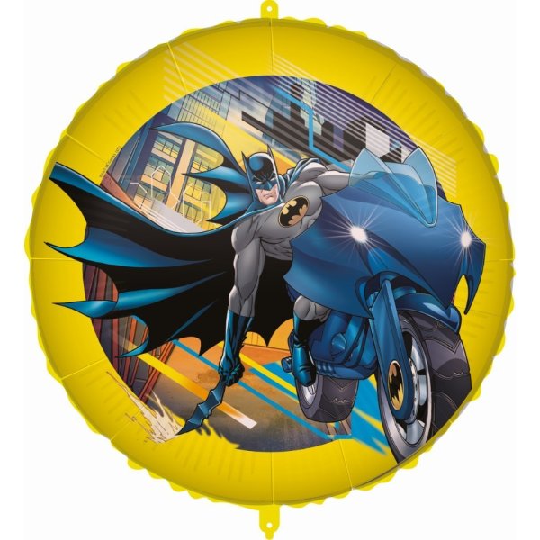 Folieballong - Rund - Batman - 46 cm Folieballong - Rund - Batman - 46 cm