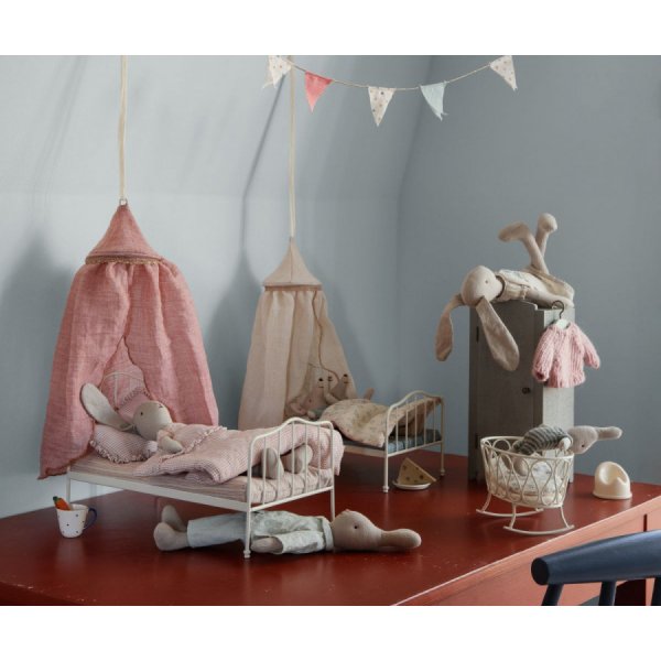 Dubbelsäng - Mus - Vit Dubbelsäng - Mus - Vit