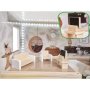 Docksk�p LULILO FLORO boho med LED-belysning 78 cm Tr�