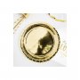 Papperstallrikar H�gblank Guld