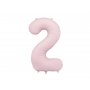 Sifferballong - Ljusrosa pastell - 86 cm - Siffra: 2