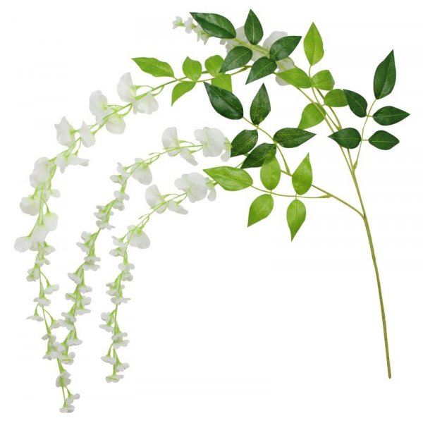 Hängande dekorationer - Vita blommor Hängande dekorationer - Vita blommor