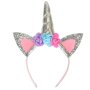 Enh�rningsdr�kt barn kjol diadem vingar Silver
