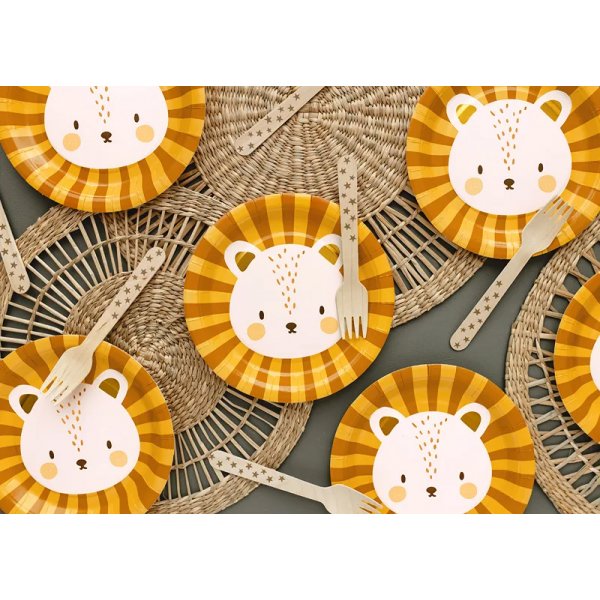 Desserttallrikar - Lejon - 6-pack Desserttallrikar - Lejon - 6-pack