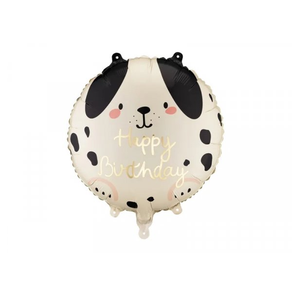 Folieballong - Hund - Happy Birthday - 35 cm