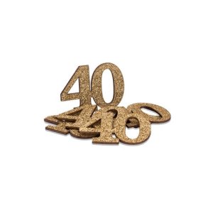 40 �r Bordsdekoration - Guld - 6-pack