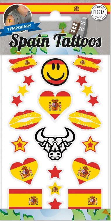 Tatueringar - Spanien - 6-pack - Spanien, Länder