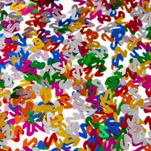 Bordskonfetti - Siffra 2 - Färgmix Metallic - 14g Bordskonfetti - Siffra 2 - Färgmix Metallic - 14g
