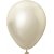 Miniballonger enfrgade - Premium 13 cm - White Gold Chrome - 25-pack